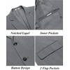 image:imageCOOFANDY Mens Casual Blazer Slim Fit Suit Jacket Two Button Lightweight Sport CoatGray