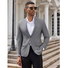 image:imageCOOFANDY Mens Casual Blazer Slim Fit Suit Jacket Two Button Lightweight Sport CoatGray