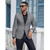 image:imageCOOFANDY Mens Casual Blazer Slim Fit Suit Jacket Two Button Lightweight Sport CoatGray