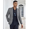image:imageCOOFANDY Mens Casual Blazer Slim Fit Suit Jacket Two Button Lightweight Sport CoatGray