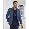 image:imageCOOFANDY Mens Casual Blazer Slim Fit Suit Jacket Two Button Lightweight Sport CoatNavy Blue