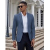 image:imageCOOFANDY Mens Casual Blazer Slim Fit Suit Jacket Two Button Lightweight Sport CoatNavy Blue