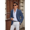 image:imageCOOFANDY Mens Casual Blazer Slim Fit Suit Jacket Two Button Lightweight Sport CoatNavy Blue