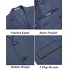 image:imageCOOFANDY Mens Casual Blazer Slim Fit Suit Jacket Two Button Lightweight Sport CoatNavy Blue