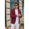 image:imageCOOFANDY Mens Casual Blazer Slim Fit Suit Jacket Two Button Lightweight Sport CoatWine Red