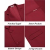 image:imageCOOFANDY Mens Casual Blazer Slim Fit Suit Jacket Two Button Lightweight Sport CoatWine Red