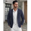 image:imageCOOFANDY Mens Casual Blazer Slim Fit Suit Jackets Lightweight One Button Business Sport Coats2  Blue