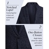image:imageCOOFANDY Mens Casual Blazer Slim Fit Suit Jackets Lightweight One Button Business Sport Coats2  Blue