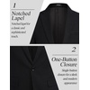 image:imageCOOFANDY Mens Casual Blazer Slim Fit Suit Jackets Lightweight One Button Business Sport Coats2  Dark Black