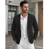 image:imageCOOFANDY Mens Casual Blazer Slim Fit Suit Jackets Lightweight One Button Business Sport Coats2  Dark Black