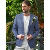image:imageCOOFANDY Mens Casual Blazer Slim Fit Suit Jackets Lightweight One Button Business Sport Coats2  Dark Blue