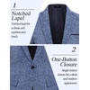 image:imageCOOFANDY Mens Casual Blazer Slim Fit Suit Jackets Lightweight One Button Business Sport Coats2  Dark Blue