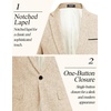image:imageCOOFANDY Mens Casual Blazer Slim Fit Suit Jackets Lightweight One Button Business Sport Coats2  Khaki