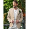 image:imageCOOFANDY Mens Casual Blazer Slim Fit Suit Jackets Lightweight One Button Business Sport Coats2  Khaki