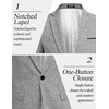 image:imageCOOFANDY Mens Casual Blazer Slim Fit Suit Jackets Lightweight One Button Business Sport Coats2  Light Grey