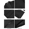 image:imageCOOFANDY Mens Casual Blazer Slim Fit Two Button Lightweight Sport Coats Business Suit JacketBlack