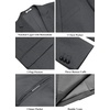 image:imageCOOFANDY Mens Casual Blazer Slim Fit Two Button Lightweight Sport Coats Business Suit JacketDrak Grey