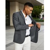 image:imageCOOFANDY Mens Casual Blazer Slim Fit Two Button Lightweight Sport Coats Business Suit JacketDrak Grey