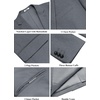 image:imageCOOFANDY Mens Casual Blazer Slim Fit Two Button Lightweight Sport Coats Business Suit JacketLight Grey