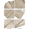 image:imageCOOFANDY Mens Casual Blazer Slim Fit Two Button Lightweight Sport Coats Business Suit JacketLight Khaki