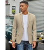 image:imageCOOFANDY Mens Casual Blazer Slim Fit Two Button Lightweight Sport Coats Business Suit JacketLight Khaki