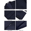 image:imageCOOFANDY Mens Casual Blazer Slim Fit Two Button Lightweight Sport Coats Business Suit JacketNavy Blue