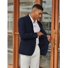 image:imageCOOFANDY Mens Casual Blazer Slim Fit Two Button Lightweight Sport Coats Business Suit JacketNavy Blue