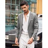 image:imageCOOFANDY Mens Casual Blazer Sport Coats Slim Fit One Button Lightweight Suit JacketLinen Gray