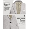 image:imageCOOFANDY Mens Casual Blazer Sport Coats Slim Fit One Button Lightweight Suit JacketSky Grey