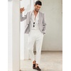 image:imageCOOFANDY Mens Casual Blazer Sport Coats Slim Fit One Button Lightweight Suit JacketSky Grey