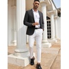 image:imageCOOFANDY Mens Casual Blazers Sport Coats Slim Fit Cotton Sport Jackets 1 Button Lightweight Suit JacketsA Black