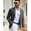 image:imageCOOFANDY Mens Casual Blazers Sport Coats Slim Fit Cotton Sport Jackets 1 Button Lightweight Suit JacketsA Grey