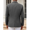 image:imageCOOFANDY Mens Casual Blazers Sport Coats Slim Fit Cotton Sport Jackets 1 Button Lightweight Suit JacketsA Grey