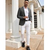 image:imageCOOFANDY Mens Casual Blazers Sport Coats Slim Fit Cotton Sport Jackets 1 Button Lightweight Suit JacketsA Grey