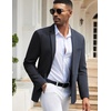 image:imageCOOFANDY Mens Casual Blazers Sport Coats Slim Fit Cotton Sport Jackets 1 Button Lightweight Suit JacketsA Navy Blue