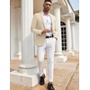 image:imageCOOFANDY Mens Casual Blazers Sport Coats Slim Fit Cotton Sport Jackets 1 Button Lightweight Suit JacketsB Khaki