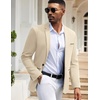 image:imageCOOFANDY Mens Casual Blazers Sport Coats Slim Fit Cotton Sport Jackets 1 Button Lightweight Suit JacketsB Khaki