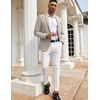 image:imageCOOFANDY Mens Casual Blazers Sport Coats Slim Fit Cotton Sport Jackets 1 Button Lightweight Suit JacketsB Light Grey
