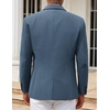 image:imageCOOFANDY Mens Casual Blazers Sport Coats Slim Fit Cotton Sport Jackets 1 Button Lightweight Suit JacketsB Royal Blue