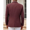 image:imageCOOFANDY Mens Casual Blazers Sport Coats Slim Fit Cotton Sport Jackets 1 Button Lightweight Suit JacketsB Wine Red