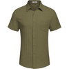 image:imageCOOFANDY Mens Casual Button Down Shirts Short Sleeve Textured Summer Beach Shirt with PocketArmy Green