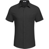 image:imageCOOFANDY Mens Casual Button Down Shirts Short Sleeve Textured Summer Beach Shirt with PocketBlack