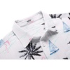 image:imageCOOFANDY Mens Casual Button Down Shirts Short Sleeve Textured Summer Beach Shirt with PocketLight Blueisland