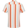 image:imageCOOFANDY Mens Casual Button Down Shirts Short Sleeve Textured Summer Beach Shirt with PocketRainbow Stripes