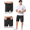 image:imageCOOFANDY Mens Casual Cargo Shorts 10 Drawstring Elastic Waist Shorts Summer Cotton Chino Work Shorts with 6 PocketsBlack