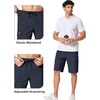image:imageCOOFANDY Mens Casual Cargo Shorts 10 Drawstring Elastic Waist Shorts Summer Cotton Chino Work Shorts with 6 PocketsNavy Blue