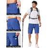 image:imageCOOFANDY Mens Casual Cargo Shorts 10 Drawstring Elastic Waist Shorts Summer Cotton Chino Work Shorts with 6 PocketsRoyal Blue