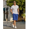 image:imageCOOFANDY Mens Casual Cargo Shorts 10 Drawstring Elastic Waist Shorts Summer Cotton Chino Work Shorts with 6 PocketsRoyal Blue
