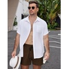 image:imageCOOFANDY Mens Casual Cotton Shorts Summer Beach 5 Inch Shorts Lightweight Drawstring Elastic Waist Chino Golf ShortsBrown