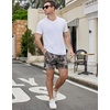 image:imageCOOFANDY Mens Casual Cotton Shorts Summer Beach 5 Inch Shorts Lightweight Drawstring Elastic Waist Chino Golf ShortsCamouflage 1